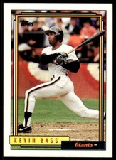1992 Topps Kevin Bass Baseball Card San Francisco Giants #513
