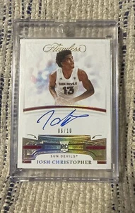 2021 Panini Flawless Josh Christopher Autograph /10 - Picture 1 of 2