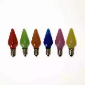 6X Replacement Christmas Light Bulbs 20V 3W E10 Multi Coloured Small MES Scre... - Picture 1 of 1