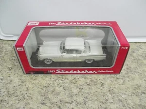 Anson 1957 Studebaker Golden Hawk White Car 1/18 NIB In Box - Picture 1 of 8
