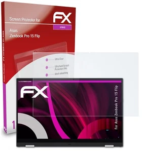 atFoliX Glass Protector voor Asus Zenbook Pro 15 Flip 9H Beschermend pantser - Afbeelding 1 van 5