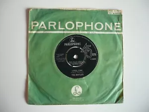 The Beatles I Feel Fine 7" Vinyl UK 1964 1st Press 1N/1N KT Serif Text Single - Foto 1 di 8