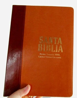 Biblia RV1960 letra supergigante imit. piel Palabras de Jesús en rojo ESPAÑOL - Imagen 1 de 4