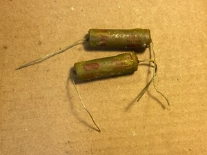 2 NOS Solar Sealdtite Wax .01 uf 1600v Guitar tone capacitors .025 - .03 (Qty ) - Picture 1 of 7
