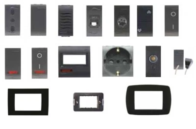 COMPATIBILE BTICINO LIVING INTERNATIONAL SERIE ONDA MARLANVIL PRESA PULSANTE RJ