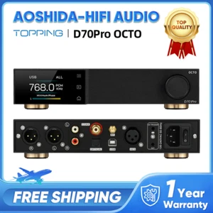 TOPPING D70Pro OCTO HIFI DAC 8x CS43198 DAC Chip Hi-Res Wireless Audio Decoder - Picture 1 of 9