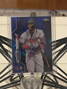 2020 Topps Chrome Update Saphire Ronald Acuna - Picture 1 of 2