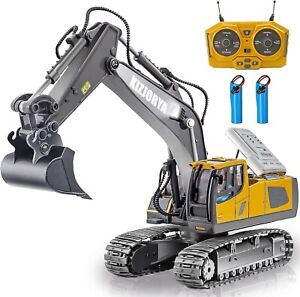 Remote Control Excavator Toys Vehicles RC Truck with Sound Light Metal Shovel