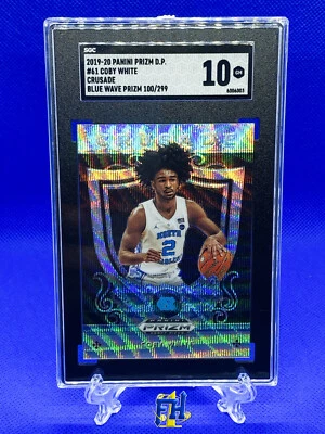 2019-20 Panini Prizm DP #61 Coby White Rookie RC Crusade Blue Wave /299 💎 Mint - Image 1 of 4