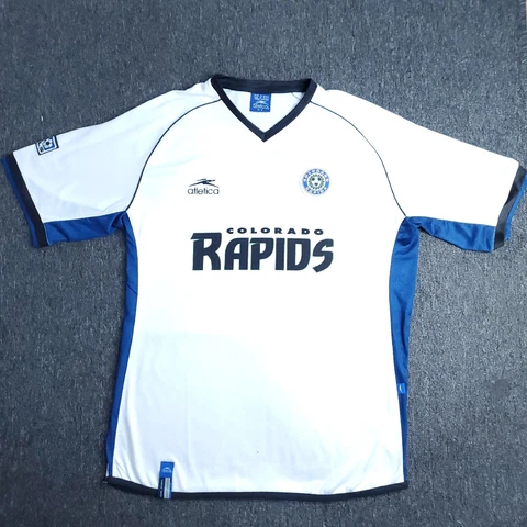 Atletica Mens Jersey Colorado Rapids Vintage 2003 Away White MLS Soccer Size XL Cover