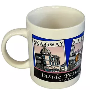 Inside Passage Alaska Souvenir Ceramic Mug, Sitka Skagway Juneau Ketchikan - Picture 1 of 6