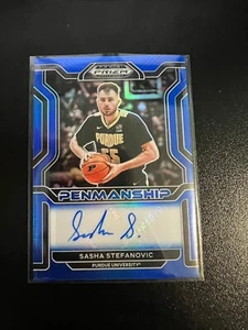 2022-23 Prizm Draft Picks #CP-SST SASHA STEFANOVIC Auto Penmanship Blue #56/149 - Picture 1 of 2