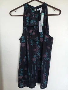 BCBGeneration Women's Large Top Floral Sleeveless Tank NEW - Picture 1 of 3