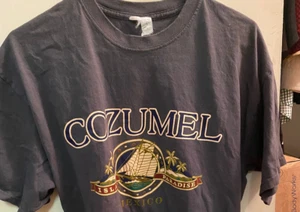 Camisa De Colección Cozumel México Para Hombre L Blanca Velero Palmeras ¡Bonitos Colores!! - Imagen 1 de 6