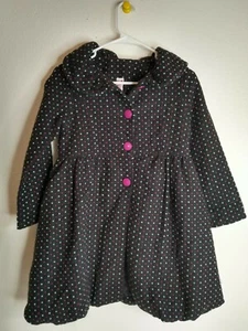 Candy Girl Girls Polkadot Peacoat Size 13-14 - Picture 1 of 5