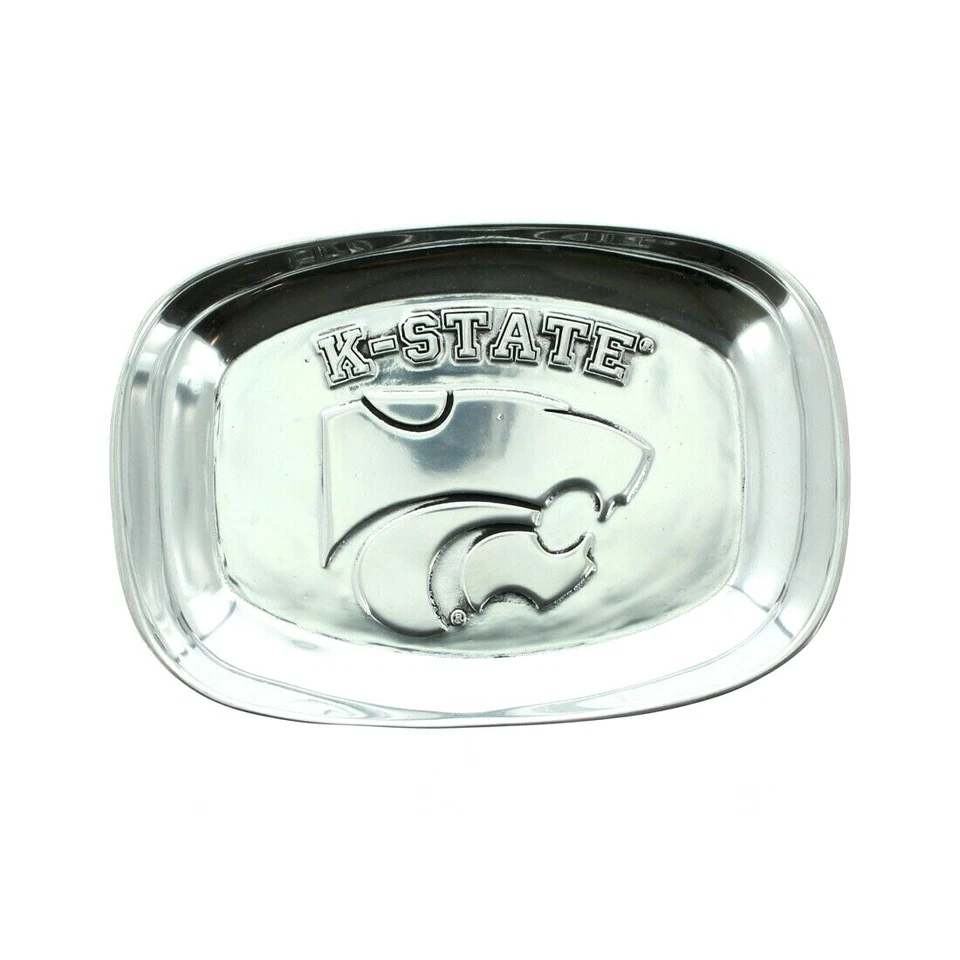 Wilton Kansas State Bread Tray NCAA College University Serving Dish, Silver - Image 1 of 1