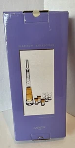 New 8 Piece Tarnow Liqueur Service For 6 Platinum Collection Poland - Picture 1 of 3