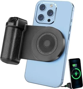 Magnetic Camera Grip Handle w/ Bluetooth Remote for iPhone Android Charging - Photo 1 sur 7