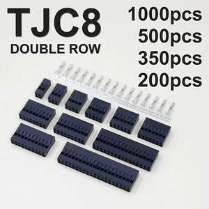 Kit TJC8-254 2,54 mm: carcasa de doble fila + conector engarza (estilo mini-PV/DuPont) - Imagen 1 de 1