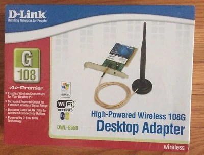 Adaptador de escritorio Dlink inalámbrico wifi de alta potencia 108G Foto 1 de 4