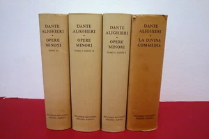 Dante Alighieri Opere Ricciardi Milano 1957-1984 4 Volumi Completo - Foto 1 di 4