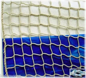 Schutznetz, Dekonetz, Kinderschutznetz 2 METER breit, hanffarben 3mm, gekettelt - Bild 1 von 3
