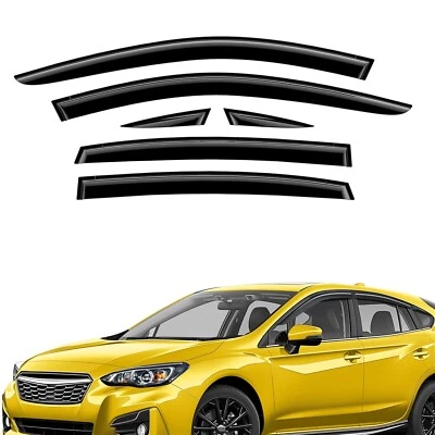 Parasoles de lluvia protectores de viento para Subaru Impreza Hatchback 2017-2023 Foto 1 de 4