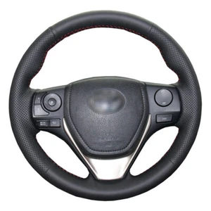 Car Steering Wheel Cover Hand Sewing For Corolla 2014-2018 Toyota RAV4 2013-2018 - Picture 1 of 6
