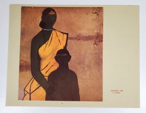 Contemporary Paintings Of India 8x10 Art Print "Santhal Girl" by B. Prabha - Picture 1 of 2