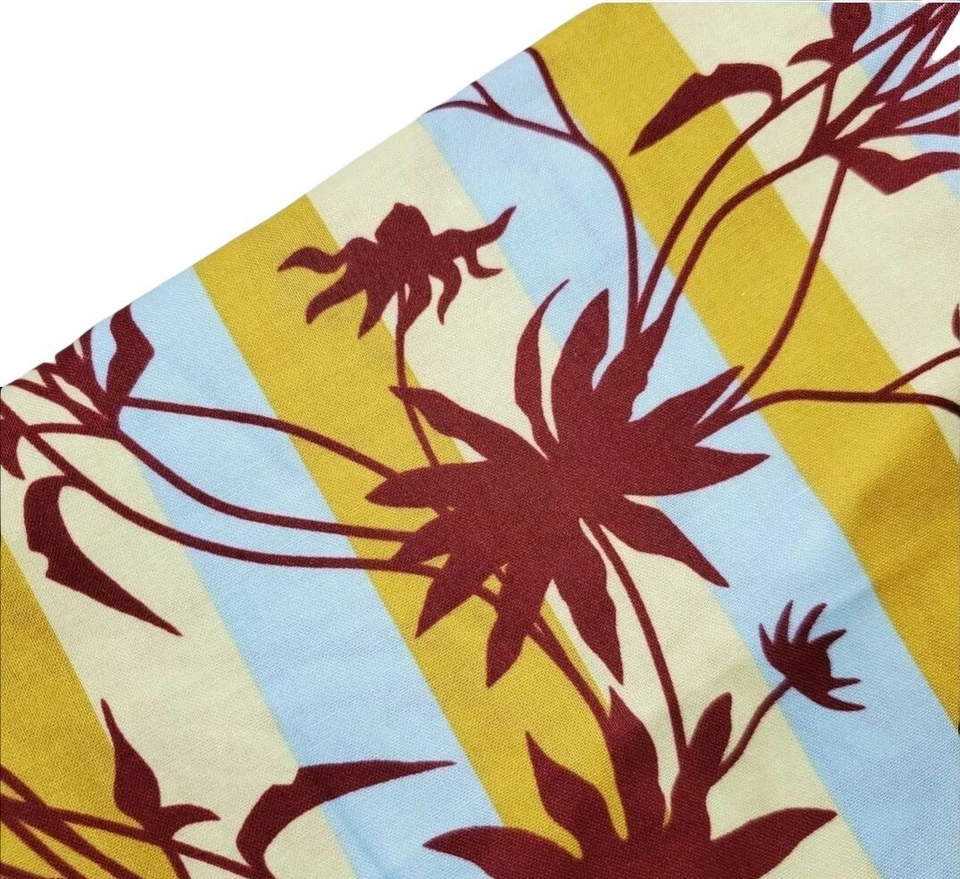 Joel Dewberry Fabric Black Eyed Susan Mustard Stripe Lichen Quilt FAT QUARTER - Image 1 of 1