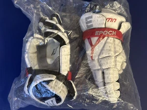 Epoch iD 12'' High Perfomance - Lacrosse Glove White w/Red sz Medium New - Picture 1 of 9