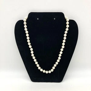 "Collana Chocker Vintage Finta Perla Tono Oro, Classica, Elegante, 18"" - Foto 1 di 6
