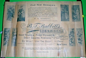 BABBITT'S SOAP 1896 Advertising Banner ~ Premium Art Print - Picture 1 of 13