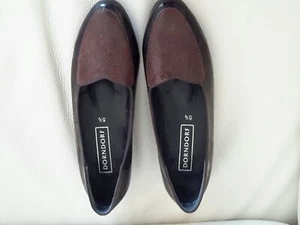 NEW PAIR OF LADIES FLAT HEEL BROWN "DORNDORF" WIDE FITTING SHOES SIZE 5 1/2 - Picture 1 of 5