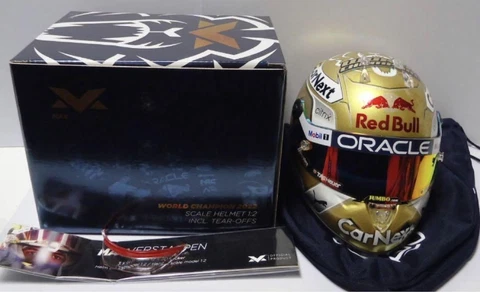 Max Verstappen offcial shop 1/2 scale helmet 2022 W champion Limited Cover