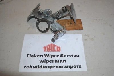 1950 51 52 Nash Rambler NOS Wiper Lot RH Linkage Cable Tensioner Trico Samples - Image 1 of 4