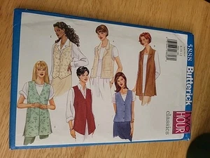 Butterick Schnittmuster 5888 Damen Weste 6 Stile Größe 8-12 Vintage 10348 - Bild 1 von 3