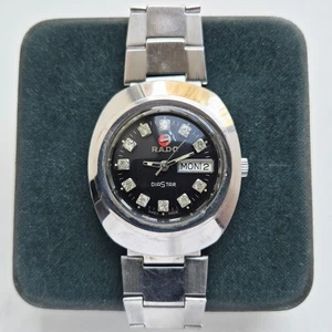 Orologio Automatico RADO DIASTAR Cassa Argento 35mm Funzionante Uomo Vintage Svizzero - Foto 1 di 9