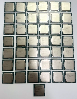 LOT OF(43) intel corei5-4590S(1)4590(25)4570(4)4690(2)4460S(1)4590T(5)4570S(5) - Image 1 of 2