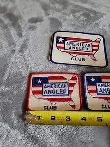 American Angler Club Bass Anglers Patches & StickerSportsman Society Vintage - Picture 1 of 14