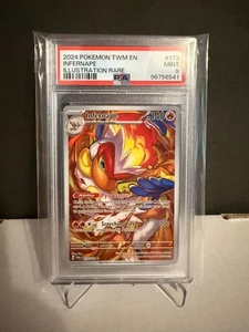 Tarjeta rara PSA 9 2024 Pokemon Infernape 173 Twilight Masquerade ilustración como nueva - Imagen 1 de 1