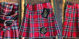 NWT NEW GLEN APPIN SCOTTISH HIGHLAND UK KILT CHILD RED TARTAN PLAID SKIRT AGE 3 - Picture 1 of 9