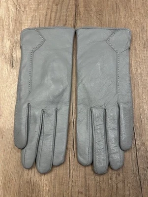 Guantes de cuero grises Poiong vintage para mujer cachemir conducción/casual talla 6,5 Foto 1 de 4