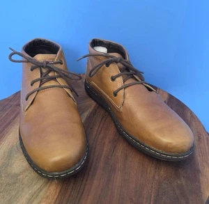 Hush Puppies Vice Victory Chukka Caramel Brown Leather Boot Men's 12M - Picture 1 of 12