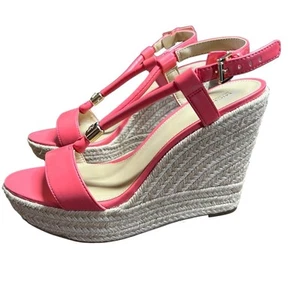 Michael Michael Kors Annie Espadrille High Heel Wedges Slingback NEU Größe 9,5 - Bild 1 von 10