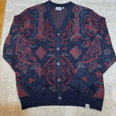 Carhartt WIP Dillon Cardigan Hamilton Soft Comfy XL Button - Image 1 of 4