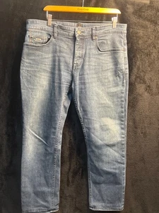 Hugo Boss 020 Delaware Slim Fit Jeans Men’s Size 36x30 Blue Denim - Picture 1 of 6