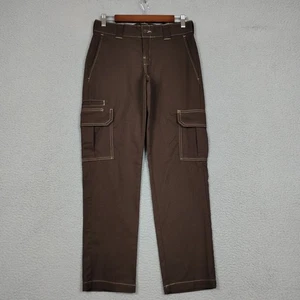 Dickies FLEX Pants Mens 29x30 Brown Cargo Pockets Contrast Stitching Workwear - Picture 1 of 12