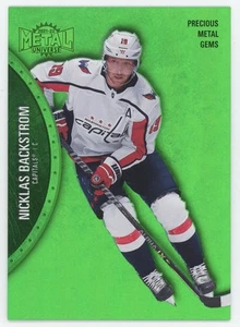 2021-22 UD Metal Universe Precious Metal Gems Green Nicklas Backstrom 10/10 - Bild 1 von 3