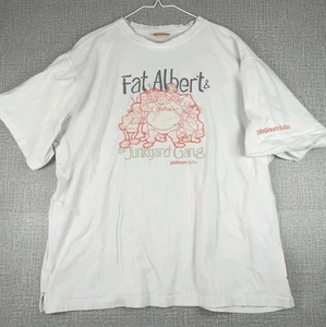 Platinum Fubu Fat Albert & The Junkyard Gang Embroidered T Shirt White Sz XL - Picture 1 of 9